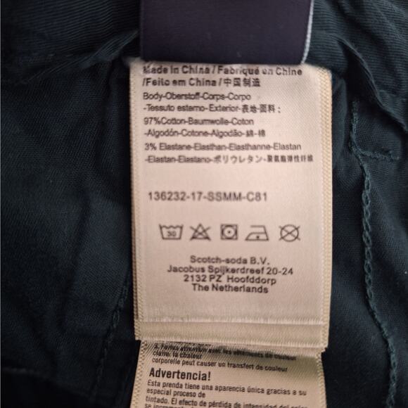 Scotch & Soda Womens Shorts Forest Green High Rise Belt Loops Preppy Size 32 W - Picture 7 of 10